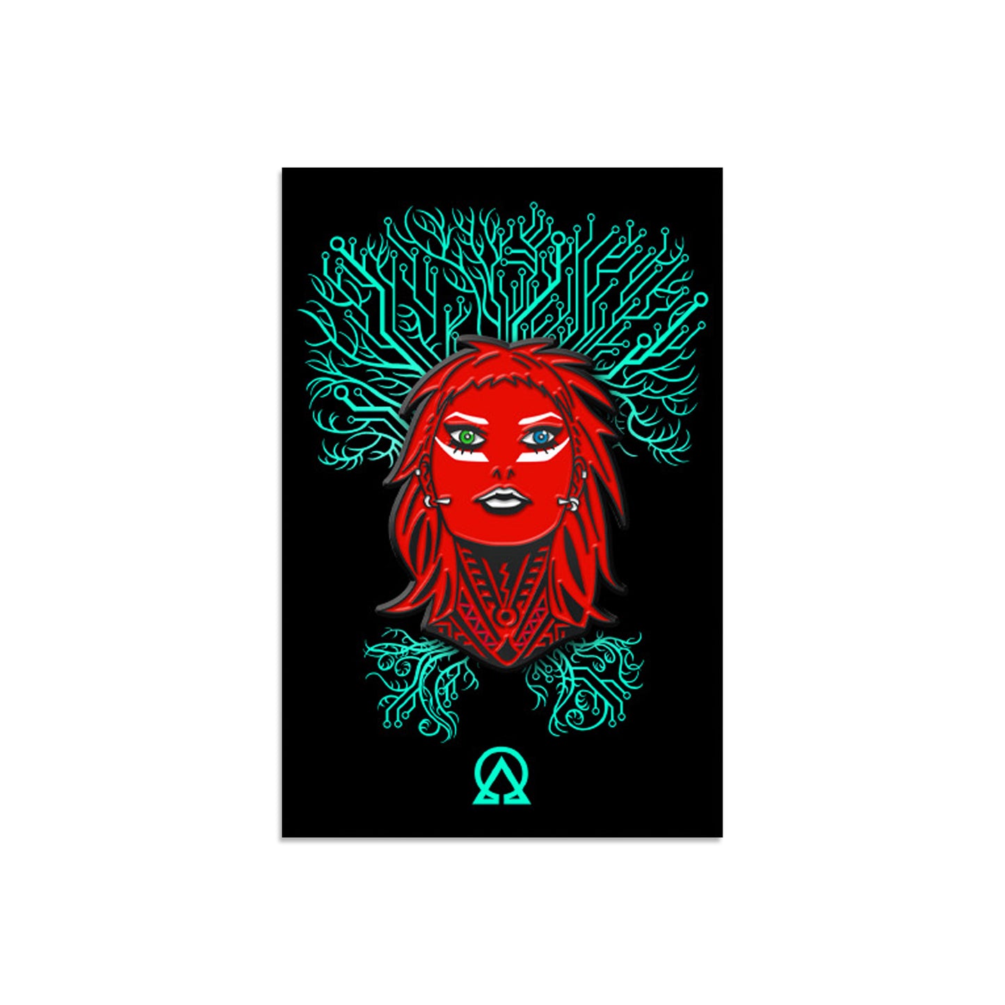 W0RLDTR33 - RED ENAMEL PIN