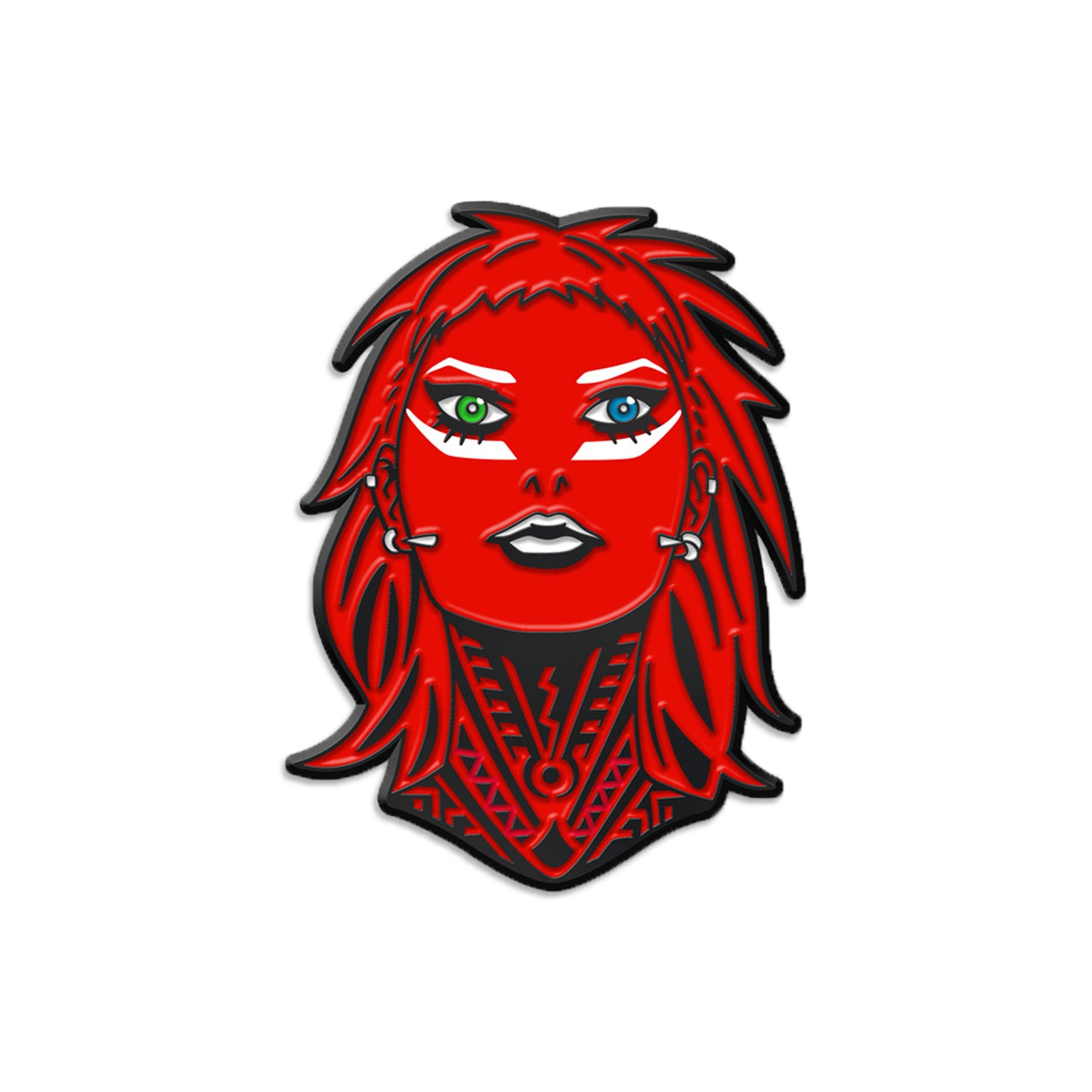 W0RLDTR33 - RED ENAMEL PIN