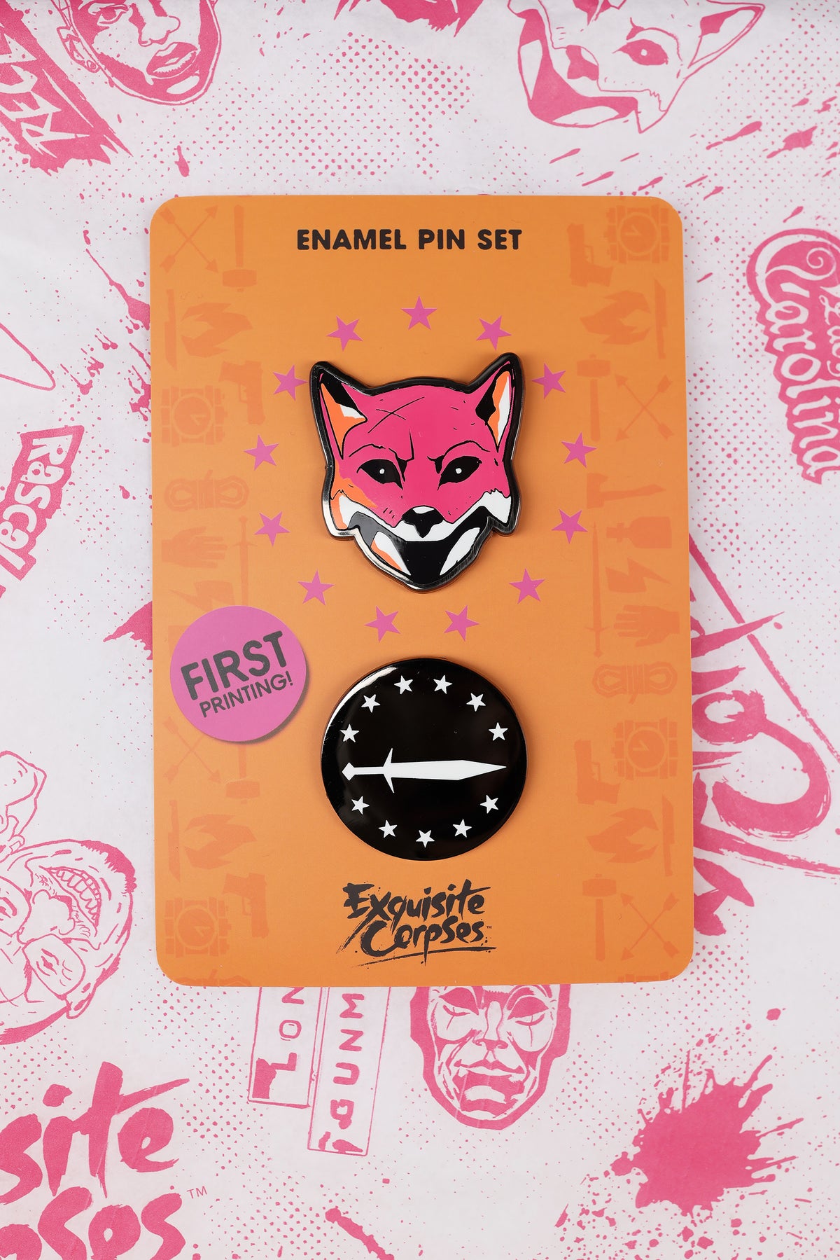 
                  
                    Choose-Your-Killer Enamel Pin Set - Fox Mask Killer
                  
                
