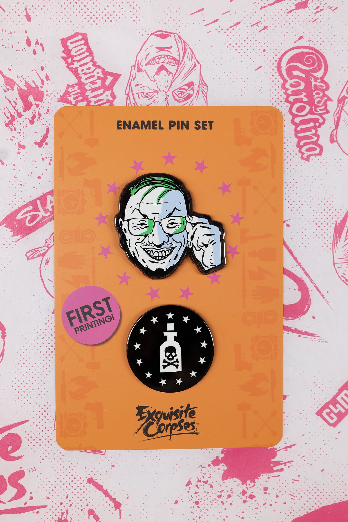 
                  
                    Choose-Your-Killer Enamel Pin Set - Nurse Pete
                  
                